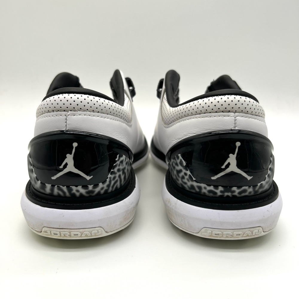 Jordan ADG 4 Golf Shoes Mens 7 White Black Leather Elephant Print DM0103-110 - Picture 6 of 11